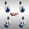 Service Caster 3 Inch 316SS Solid Poly Swivel 1-1/2 Inch Expanding Stem Caster Brake SCC, 2PK SCC-SS316EX20S314-SPUS-2-TLB-2-112 - alternate 4